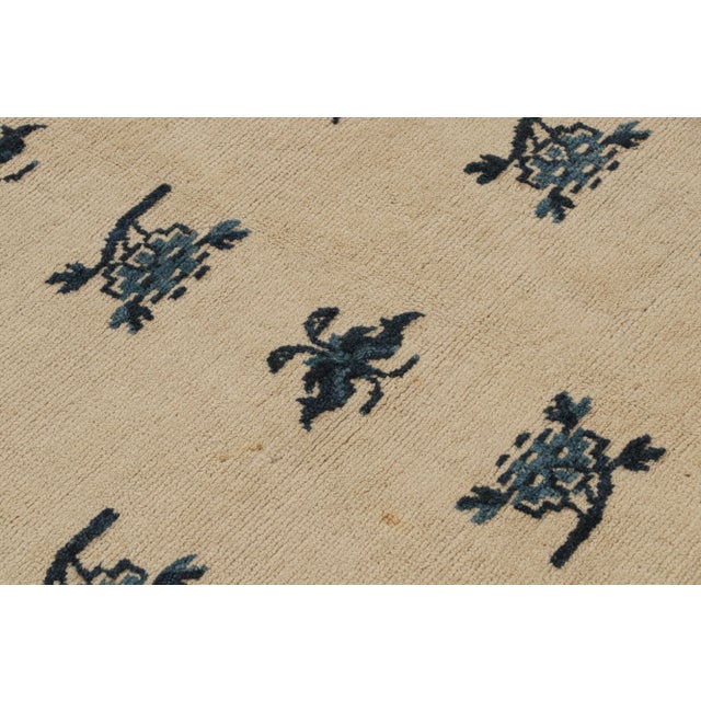 Textile Antique Chinese Art Deco Rug With Pictorials and Floral Pattern From Rug & Kilim For Sale - Image 7 of 8