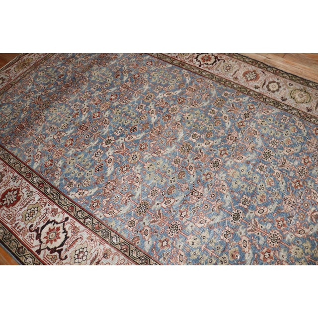 Brown Early 20th Century Blue Persian Malayer Corridor Rug - 6'4" x 16'9" For Sale - Image 8 of 12