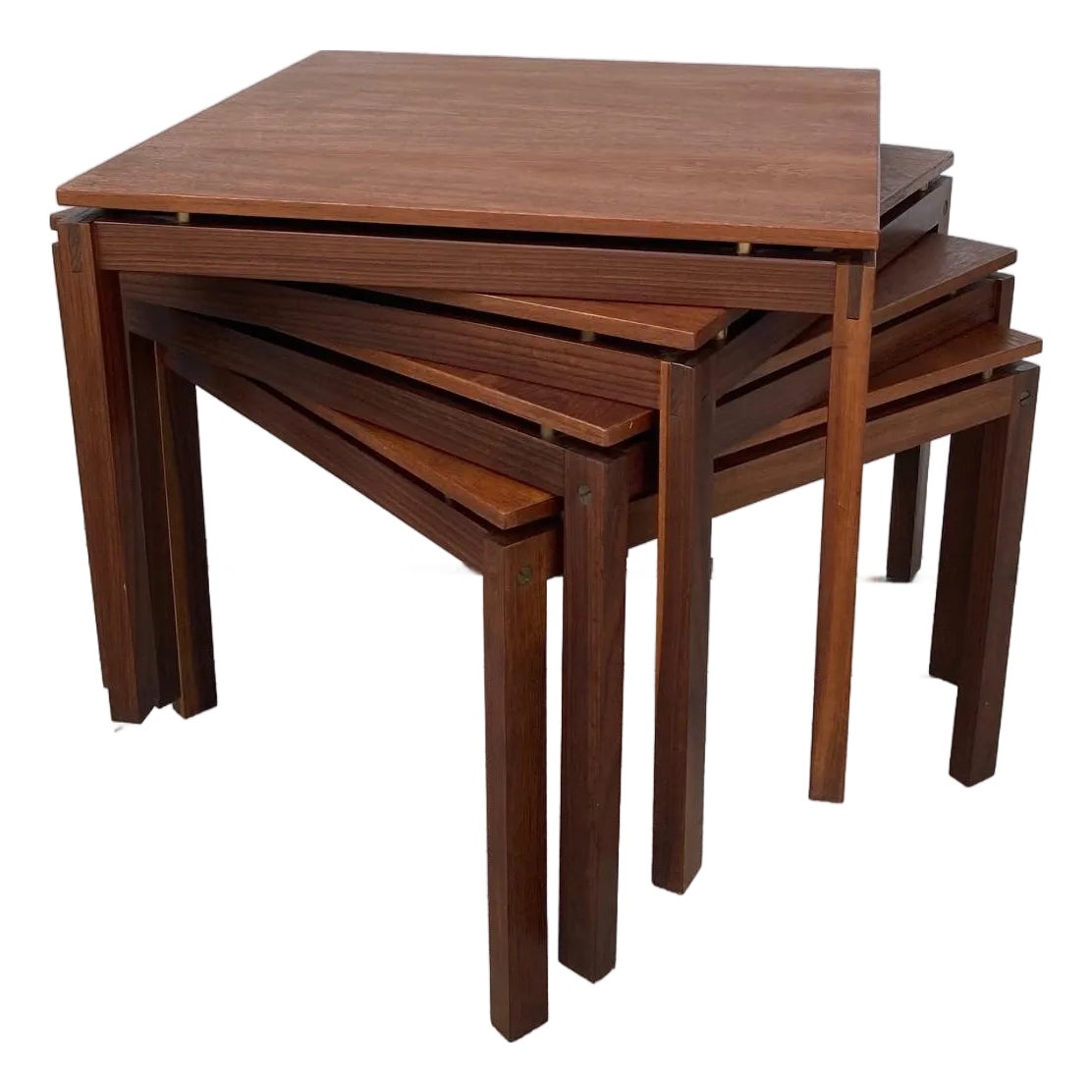 Danish Hans Olsen Stacking Tables (Qty 4) | Chairish