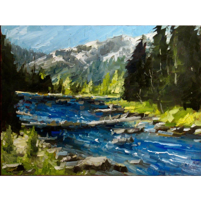 This artwork titled " Blackwood Spring Runoff" 2016 is an oil painting on canvas by noted American artist Andrew (Andy)...