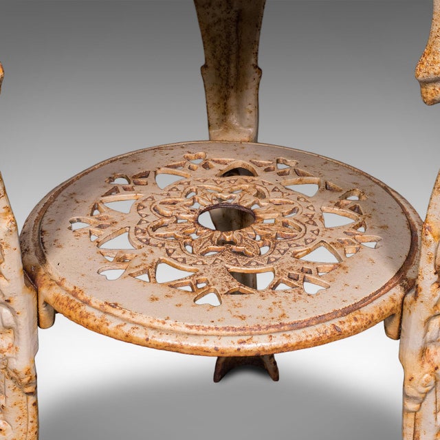 Vintage Britannia Table, English, Pine, Cast Iron, Mid Century Victorian Revival For Sale - Image 12 of 12