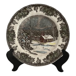 Late 20th Century Johnson Bothers Friendly Village Plate For Sale