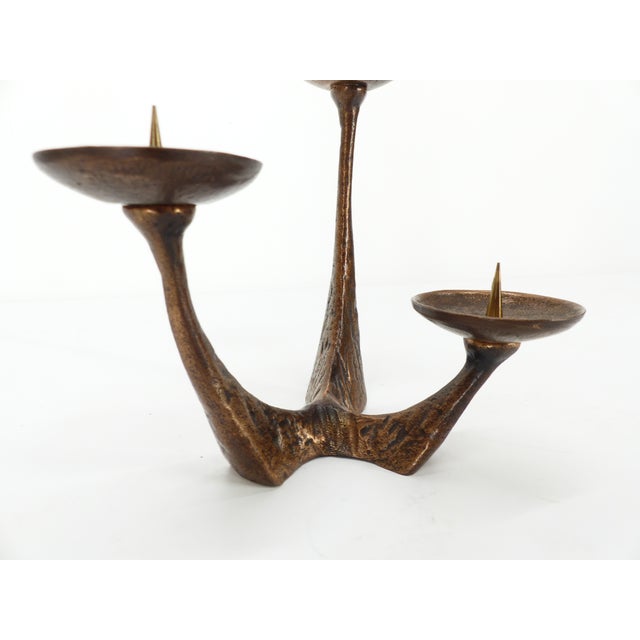Brutalist Vintage Brutalist Candleholder, 1960 For Sale - Image 3 of 8