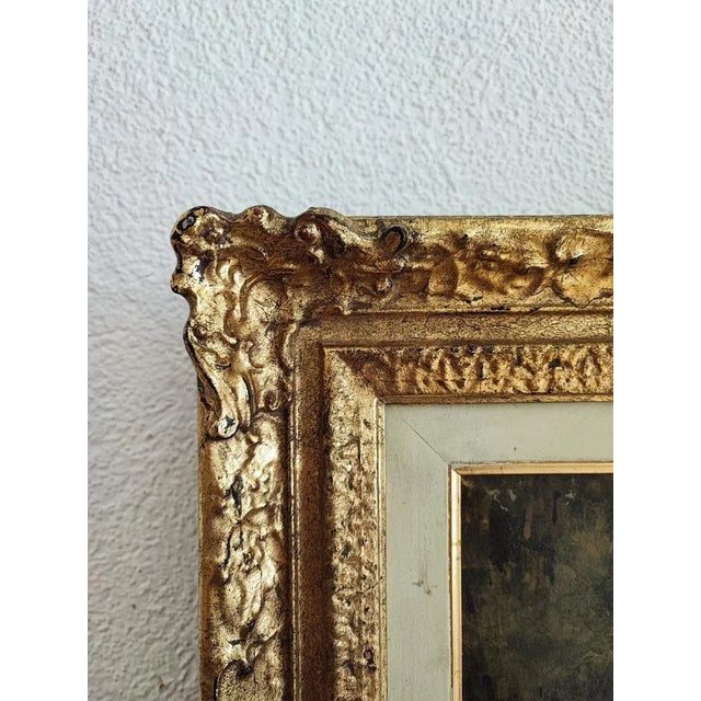 Paper Jules Crosnier, Prairie aux environs de Genève, 1893, Watercolor & Gouache on Canvas, Framed For Sale - Image 7 of 12