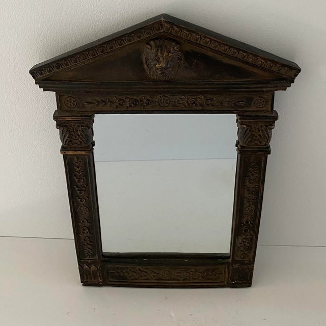 1990s Vintage 1990s Korean Faux Bois Wall Mirror For Sale - Image 5 of 7