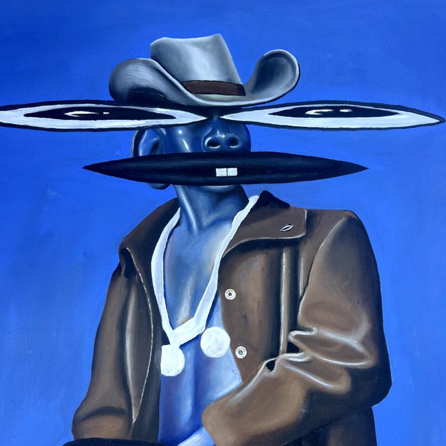 Contemporary Still Standing Contemporary Oil Painting For Sale - Image 3 of 3