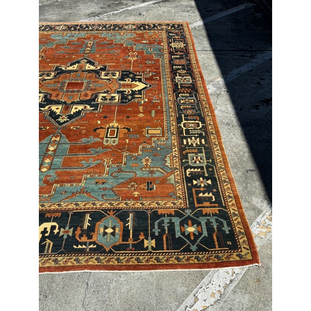 8ft 9in X 12ft Serapi Area Rug For Sale - Image 9 of 11