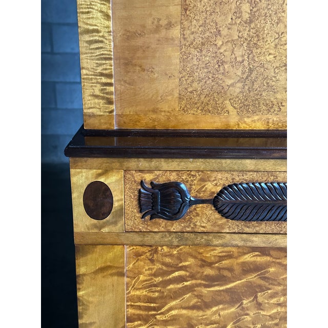 Wood 1930s Swedish Large Cupboard Cabinet by Carl Malmsten for Ab Nordiska Kompaniet in Birch and Birch Root For Sale - Image 7 of 12