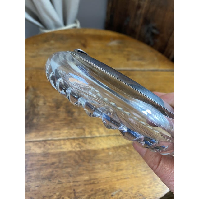 Art Deco Ashtray in Cut Crystal with Silver Mount and Cigar Rest by Wilhelm T. Binder, 1930s For Sale - Image 9 of 12