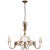 Gramercy Medium Ring Chandelier in Gilded Iron Designer: Chapman & Myers Canopy: 5.75" Round Mounting: Chain Shade Detail:...