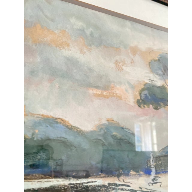 Paul Corpus, Versailles, 1920s, Gouache and Watercolor, Framed For Sale - Image 7 of 17