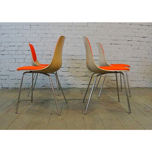 Mid-Century Model 225/2 Dining Chairs by Georg Leowald for Wilkhahn, Set of 4 For Sale - Image 6 of 13
