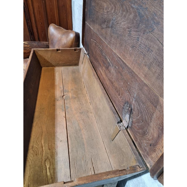 Antique French Farmers Bakery Cabinet in Oak For Sale - Image 15 of 18