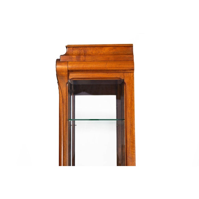 Art Nouveau Carved and Burl Walnut Display Cabinet Circa 1900 For Sale - Image 18 of 18