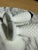 White Milk Glass Hobnail Salt & Pepper Shakers- A Pair For Sale - Image 9 of 11