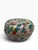 Vintage Large Chinese Hand-Painted Famille Rose Peach-Shaped Covered Porcelain Box For Sale - Image 4 of 7