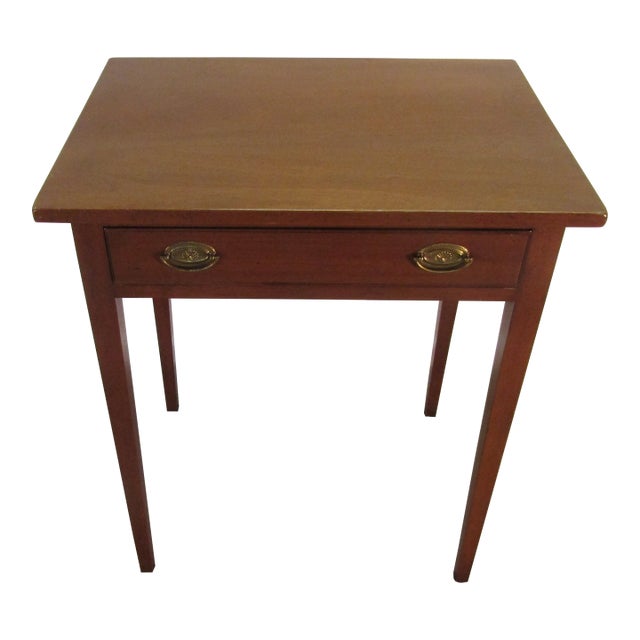 Kittinger Williamsburg Adaptation Solid Mahogany One Drawer Console For Sale