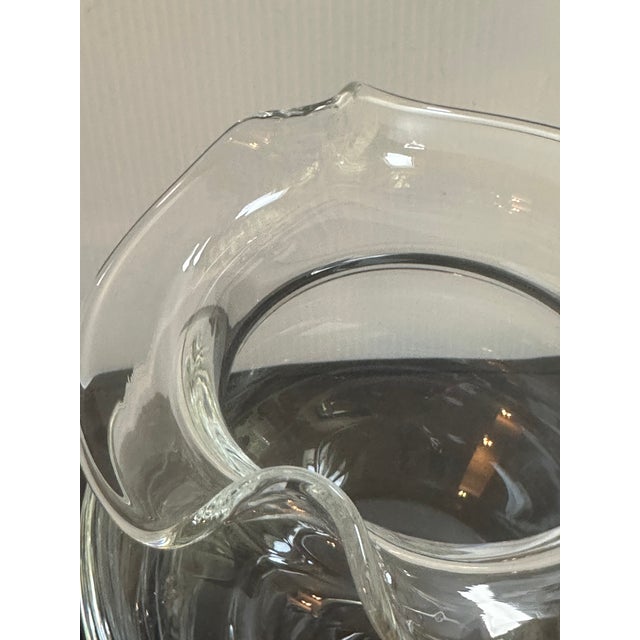 Mid-Century Modern 1980s Tiffany & Co. Crystal 7" Tall Pitcher Barware For Sale - Image 3 of 17
