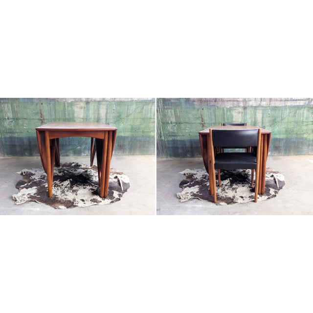 Mid Century Scandinavian Niels Koefoed, Drop Leaf Table, Denmark, 1960's For Sale - Image 12 of 12