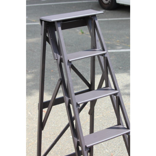 Vintage Foldable Wood Ladder, 1950s For Sale - Image 16 of 17
