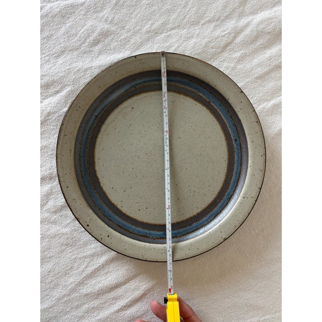 Mid-Century Modern 1970s Otagiri Horizon Stoneware Dinner Plates- Set of 6 For Sale - Image 3 of 6