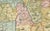 This is a detailed colored copperplate engraving depicting northern Dithmarschen, accompanied by town plans of...