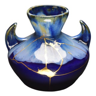 Kintsugi Art Deco Vase by Myriam Greff For Sale