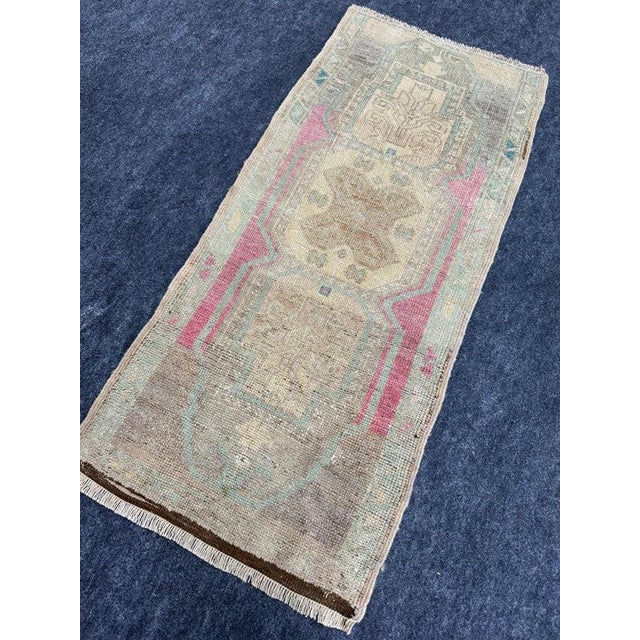 Early 21st Century Turkish Yastik Rug 1'7" x 3'7" For Sale - Image 5 of 5