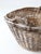 Antique French Country Wicker Laundry Basket With Wood Base For Sale - Image 4 of 15
