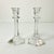 Transparent 1980s Vintage Traditional Americana Hollywood Regency Mikasa Crystal Candlestick Holders - A Pair For Sale - Image 8 of 9