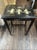 Late 20th Century Oriental Black Japanese Furniture Lacquer Wood Side Table W. Glass For Sale In Miami - Image 6 of 6