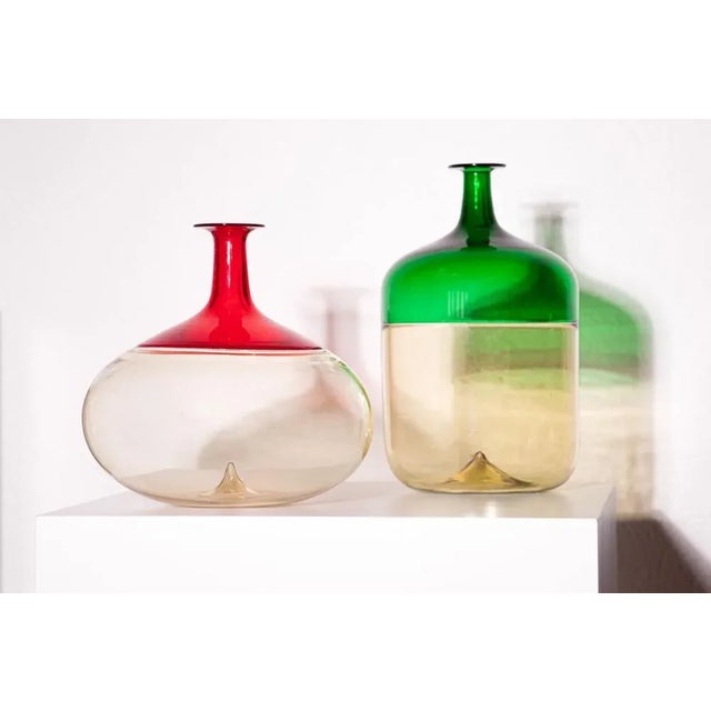 Mid-Century Modern Red Vase by Tapio Wirkkala for Venini, 1990s For Sale - Image 3 of 5