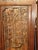 Wood Vintage Oriental Asian Brown Hand Carved Wood Four Panel Screen ~ Room Divider For Sale - Image 7 of 17