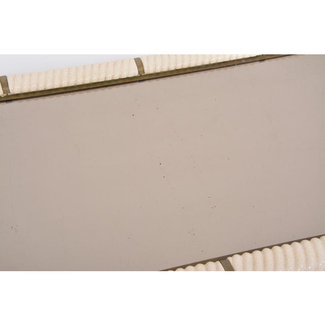 Large White Ceramic and Brass Coffee Table by Tommaso Barbi, 1970s For Sale - Image 9 of 16