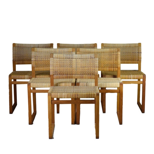 BM 61 Chairs by Børge Mogensen for Lauritsen & Søn, Set of 6 For Sale