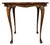 Early 20th Century English 20th C Queen Anne Style "Turtle" Form Top Walnut Side Coffee Table For Sale - Image 5 of 13