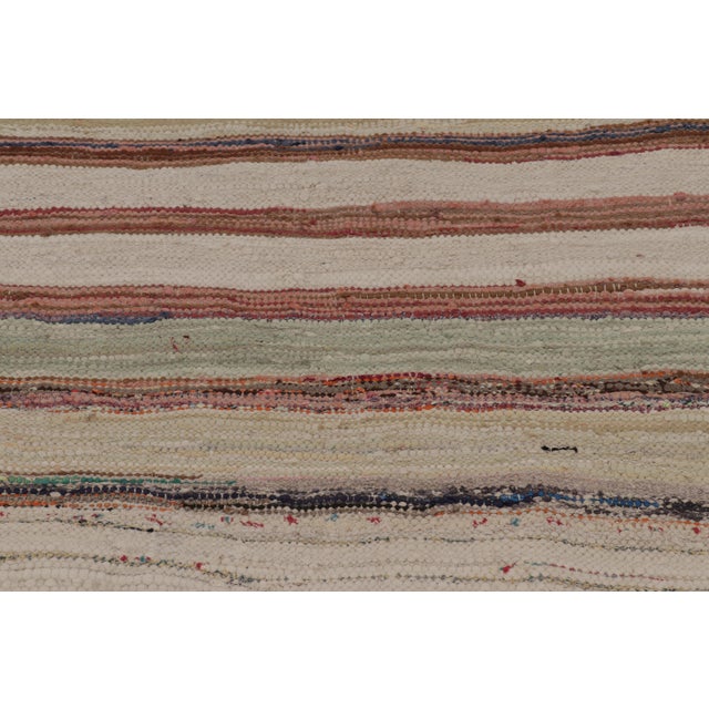 Rug & Kilim Vintage Persian Shahson Kilim With Colorful Stripes - Rug & Kilim For Sale - Image 4 of 8