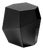 Three Rocks High Side Table in Black Glass from Insidherland For Sale