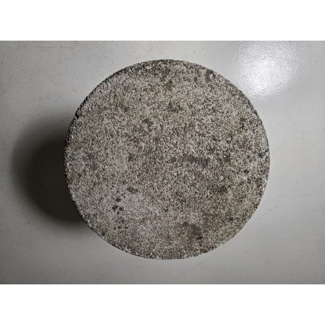Sculpture Materials French Cast Concrete Stool or Side Tables, 1970s, Set of 4 For Sale - Image 7 of 9