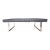 Nuevo Black Leather Bench For Sale