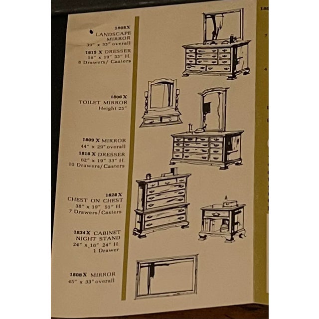 American Sterling House Solid Cherry Long Dresser and Mirror For Sale - Image 3 of 11
