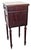 Antique French 1920s Marble Top Nightstand Mahogany Bedside Cabinet For Sale - Image 15 of 18