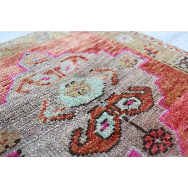Small Sized Vintage Turkish Rug - 23"x25" For Sale In Raleigh - Image 6 of 10