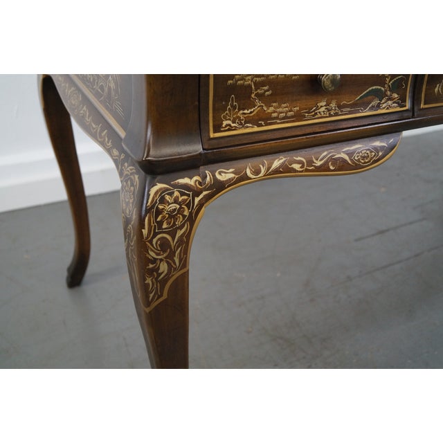 Drexel Heritage Chinoiserie Leather Top Desk Chairish