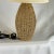 Hollywood Regency Vintage 1980s Natural Wicker Jute Woven Table Lamp For Sale - Image 3 of 11