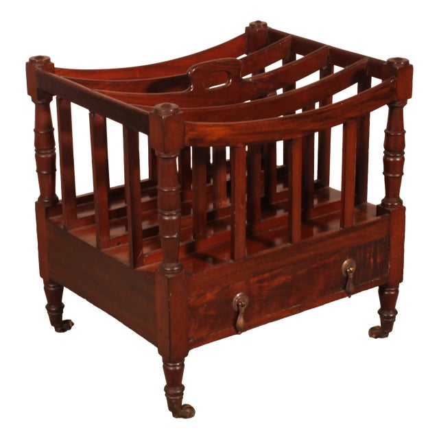 Regency Mahogany Canterbury Chair, Early 19th Century For Sale