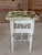 Vintage Custom Painted Tropical Decoupage Spindle Side Table For Sale - Image 9 of 12