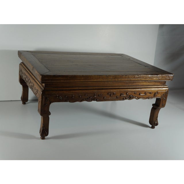 Chinese Mid 19th Century Chinese Antique Elm Game Table For Sale - Image 3 of 11