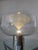 Metal Vintage Glass and Chromed Metal Table Lamp from Leucos, 1970s For Sale - Image 7 of 11
