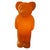 1990s Lumibär Lamp Bear Standing in Orange from Elmar Flötotto, Germany, 1990s For Sale - Image 5 of 5